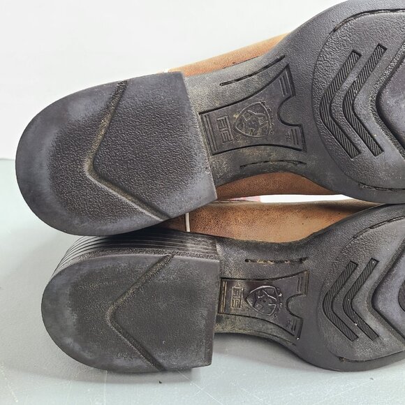 Ariat Women’s Size 9.5 B Quickdraw Leather Western Pink Cowboy Boots 10004719 - Picture 7 of 12